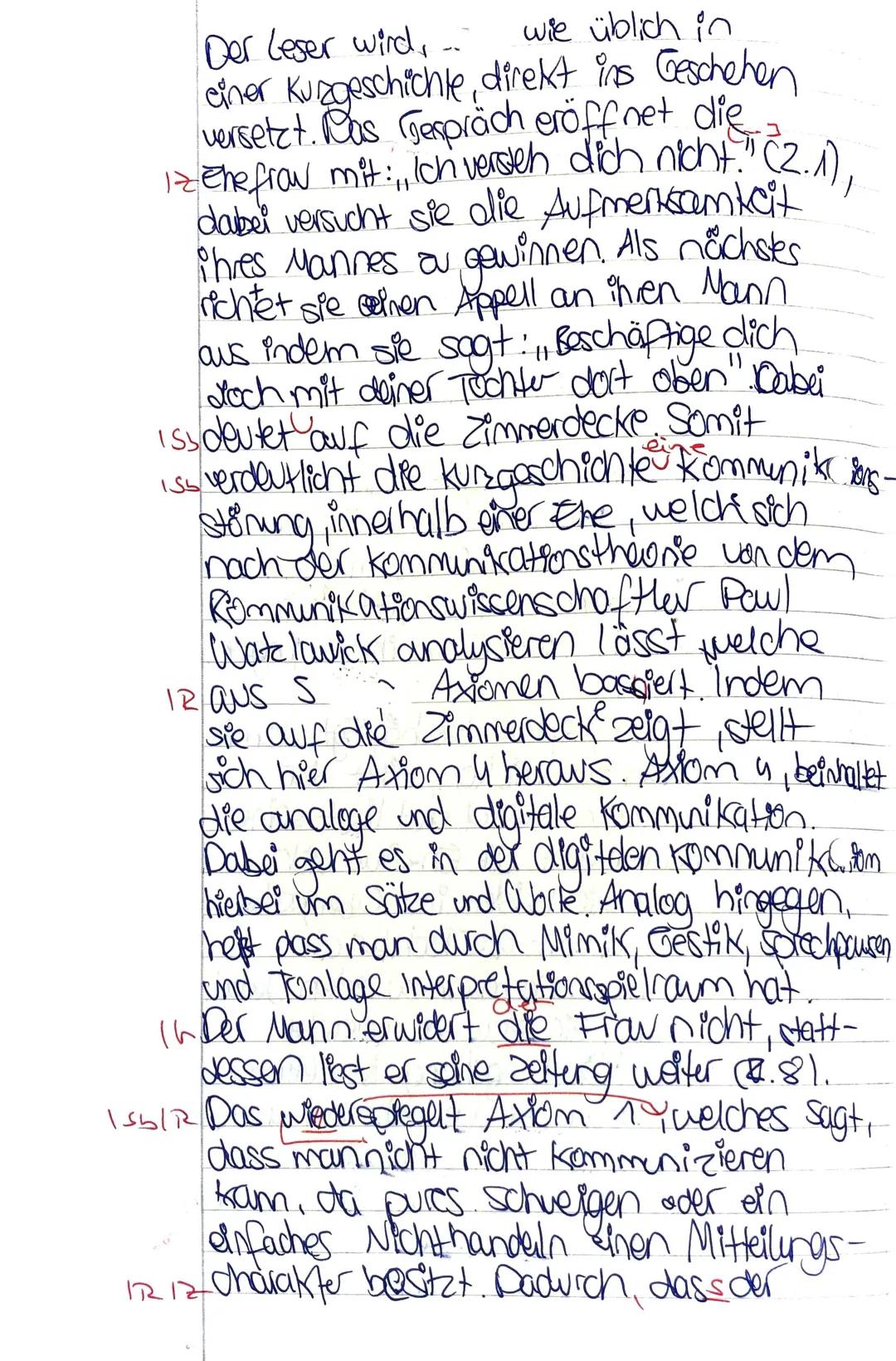 Vi
Name
Deutsch Klausur
Thema: Analyse von Kommunikation bei fiktionalen Texten
Aufgabenstellung:
Analysiere die Kommunikationssituation in 