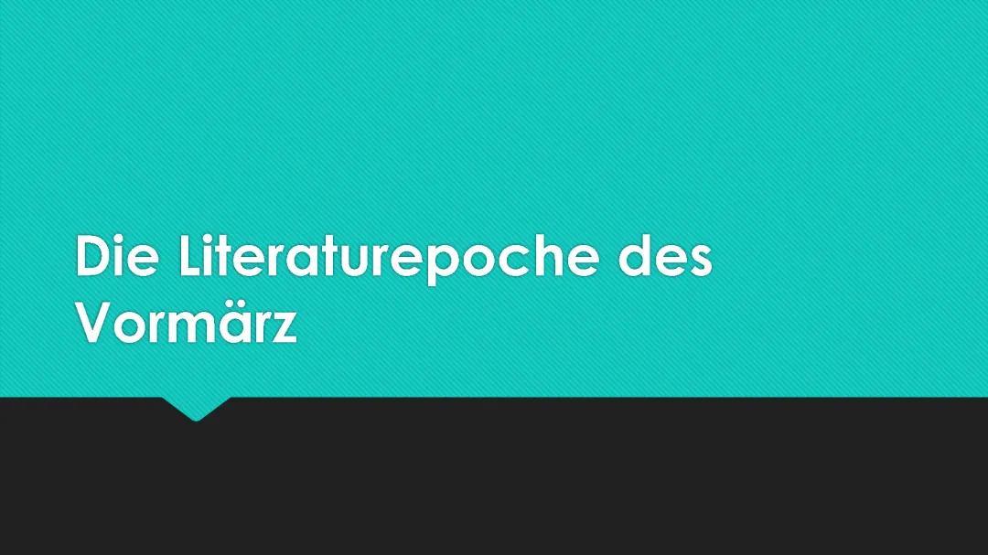 Vormärz und Woyzeck: Einfach erklärt, was typisch ist!