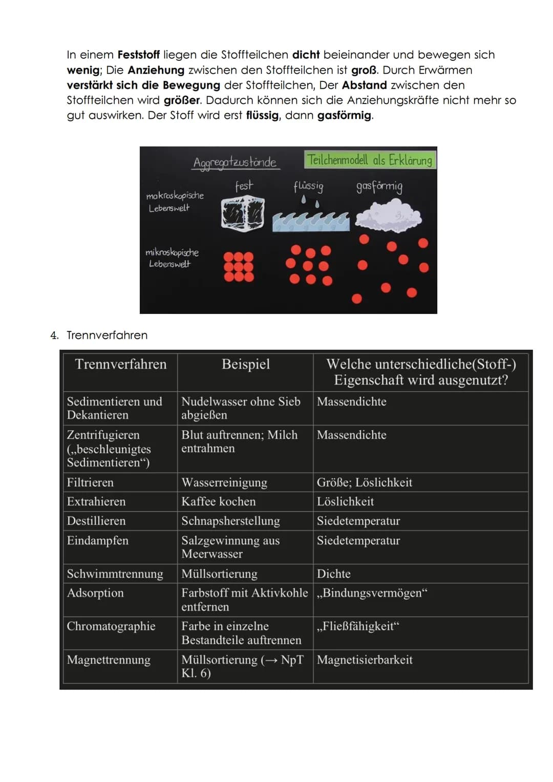 CHEMIE KLASSENARBEIT VORBEREITUNG
1. STOFFEIGENSCHAFTEN
Gegenstände bestehen aus Materialien, die man in der Chemie Stoffe nennt.
▸ Stoffe e