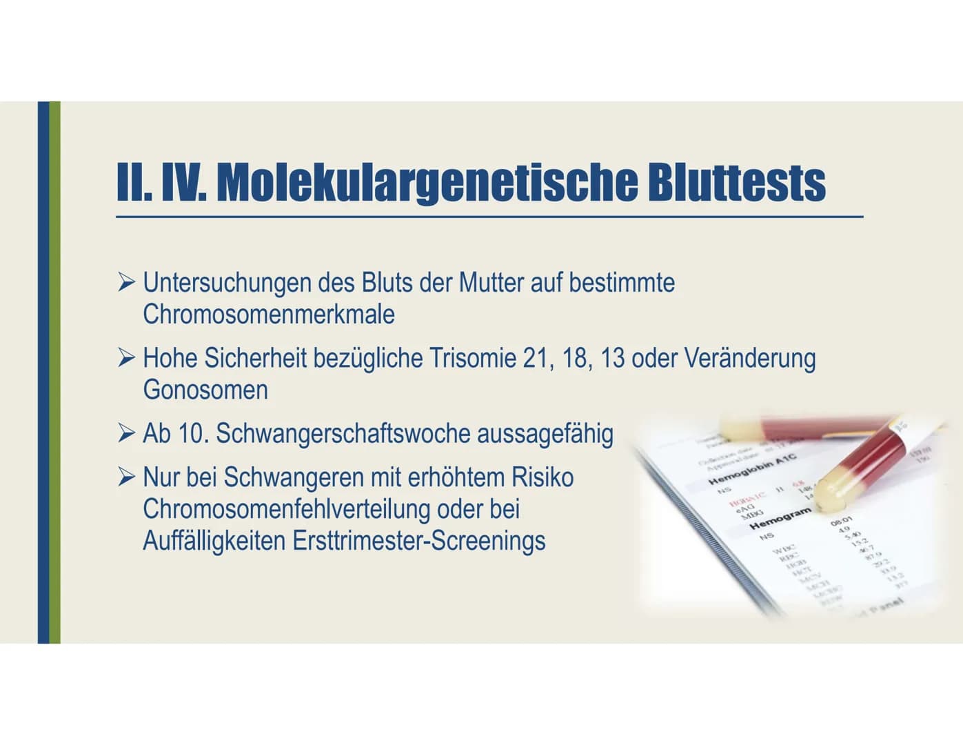 Pränataldiagnostik
Ein Vortrag von Laura-Sophie Döring
https://www.youtube.com/watch?v=jJNkwjH8uQ8 Gliederung
I. Allgemeines
II. Nicht-Invas