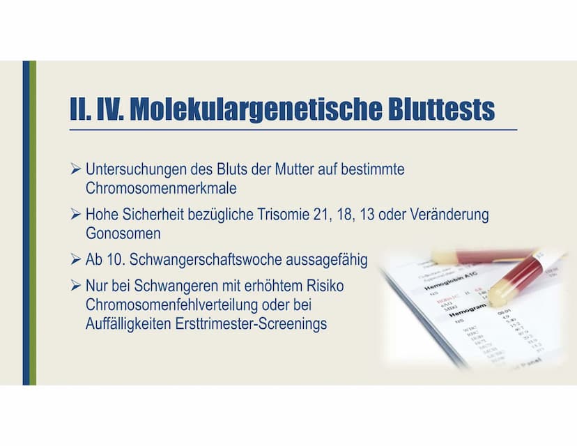 Pränataldiagnostik
Ein Vortrag von Laura-Sophie Döring
https://www.youtube.com/watch?v=jJNkwjH8uQ8 Gliederung
I. Allgemeines
II. Nicht-Invas