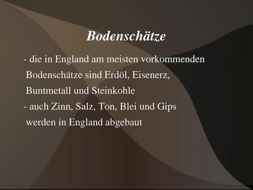 Raumanalyse England Gliederung
1. Orientierung/Lokalisierung
2.
3. Klima
Raumgliederung/Oberflächenformung
4. Vegetation
5. Gewässer
6. Bode