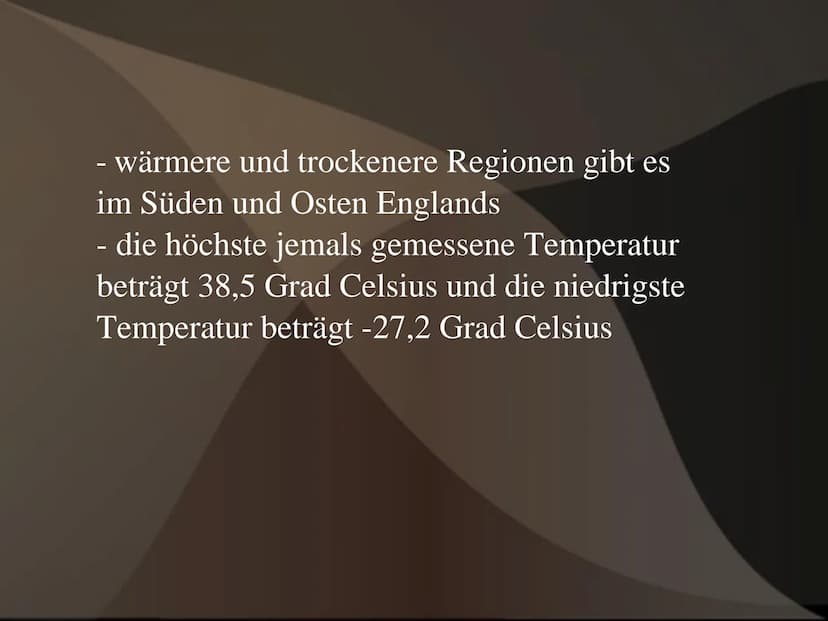 Raumanalyse England Gliederung
1. Orientierung/Lokalisierung
2.
3. Klima
Raumgliederung/Oberflächenformung
4. Vegetation
5. Gewässer
6. Bode