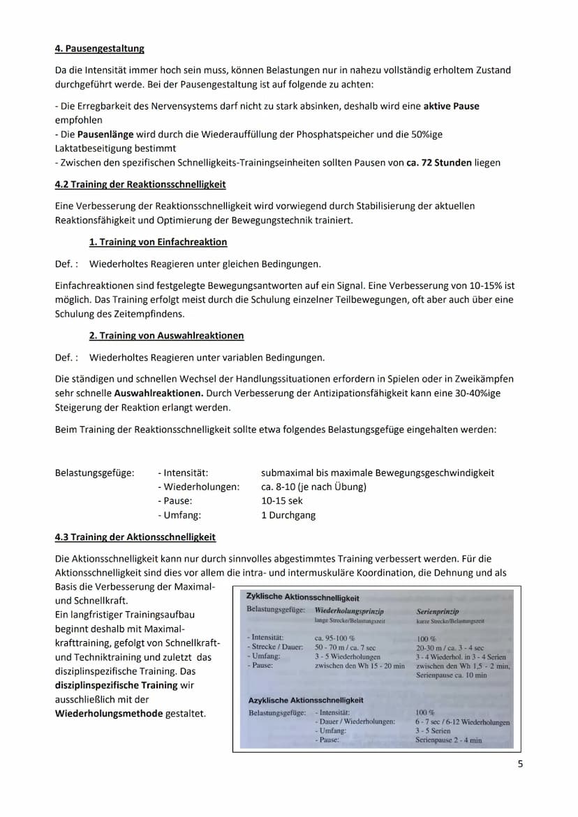 Schnelligkeit
1. Bedeutung der Schnelligkeit im Sport
Def. Schnelligkeit ist die Fähigkeit des Nerv-Muskel-Systems, motorische Aktionen in e