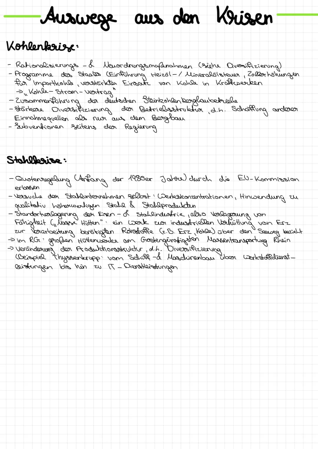 Strukturwandel im Ruhrgebiet Zusammenfassung und Unterrichtsmaterial