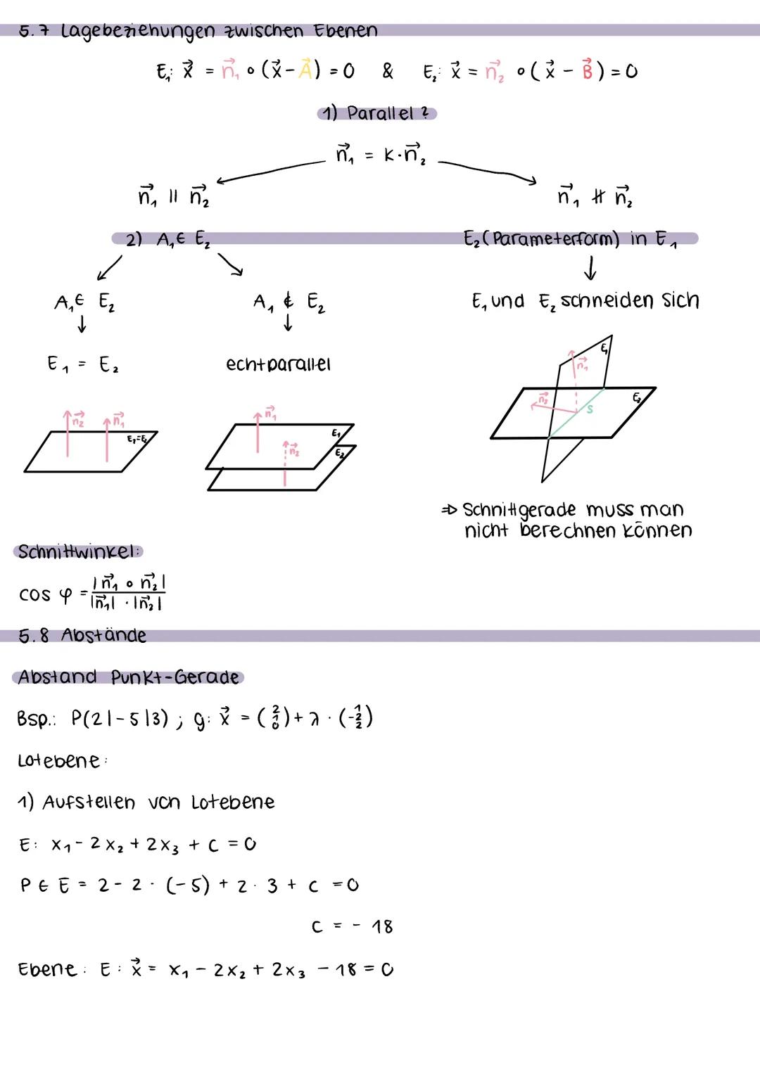 # Geometrie

5. GERADEN UND EBENEN IM RAUM

5.1 Grundbegriffe

Vektor: Beschreibt, wie man von Punkt A zu Punkt B kommt

→ Koordinatendarste