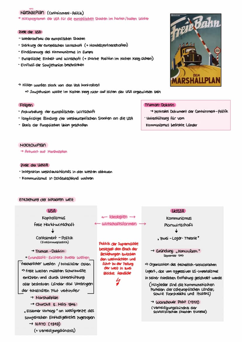 Kalter Krieg, Jalta konferenz
→ 11. Februar 1945
(wahrend krieg)
Churchill (Großbritanien)
Roosevelt (USA)
Stalin (UdssR)
Potsdammer Abkomme