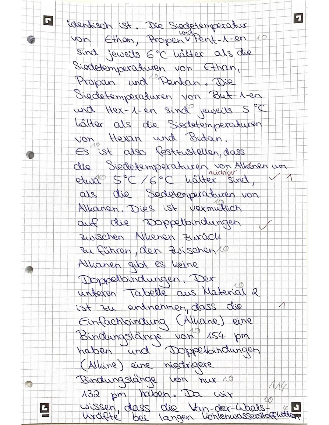 3
IG
Chemieklausur Kr. 1
Aufgabe 1:
1.1.
Celor
a) 2,3-Dimethylbutan
b) 3-Ethyl-2,5-dimethylhexan ✓
2
c) Prop-1-en
d) Pent-1-in
Brom
e) 2-Met
