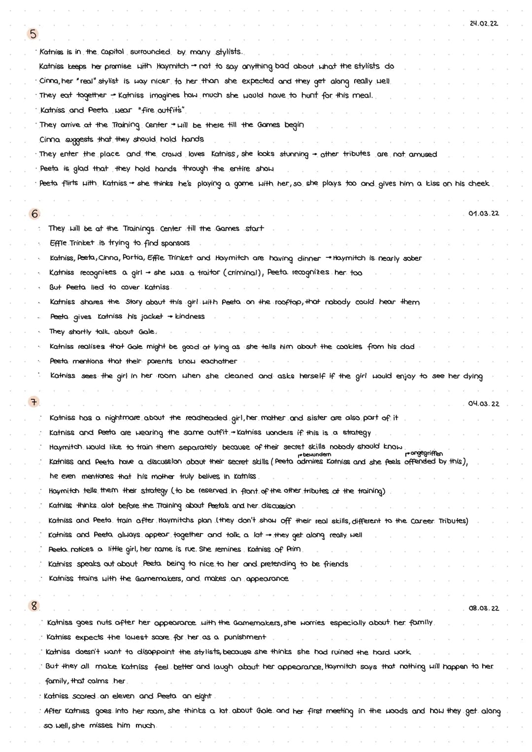 Part 1 "The Tributes"
1
Summary Chapter 1&2
Katniss lives with her sister Prim and her mother in District 12 (her father died in a mine expl