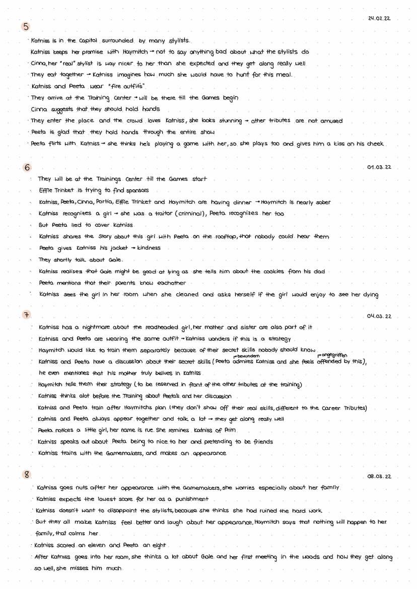 Part 1 "The Tributes"
1
Summary Chapter 1&2
Katniss lives with her sister Prim and her mother in District 12 (her father died in a mine expl