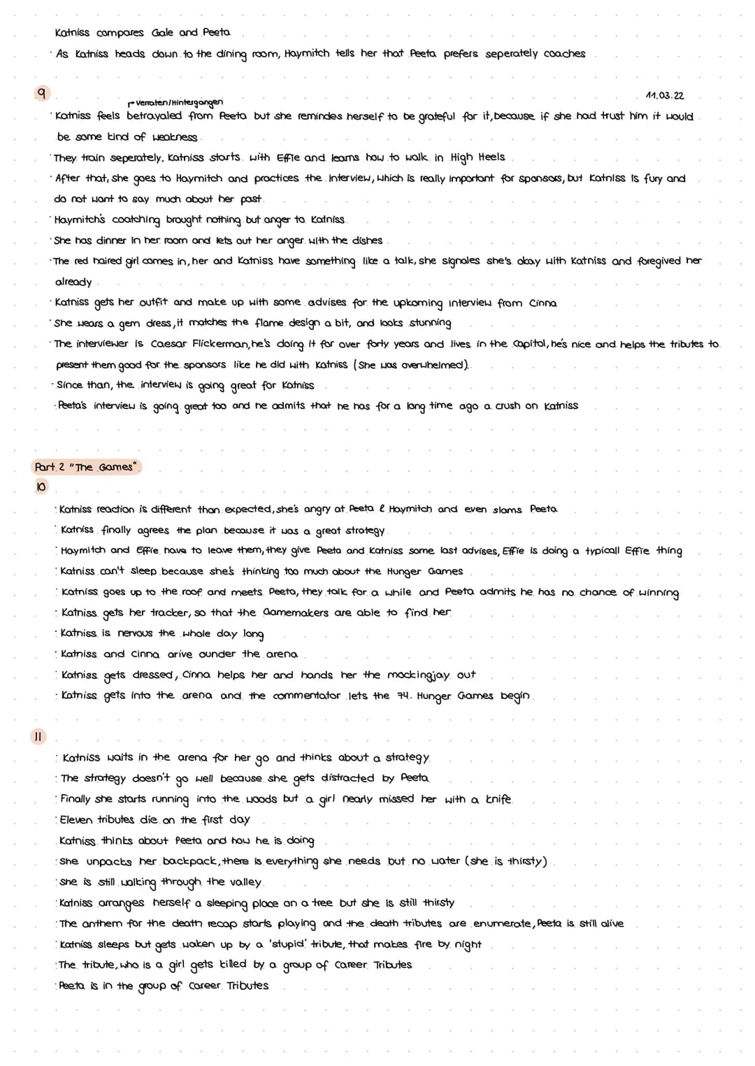 Part 1 "The Tributes"
1
Summary Chapter 1&2
Katniss lives with her sister Prim and her mother in District 12 (her father died in a mine expl