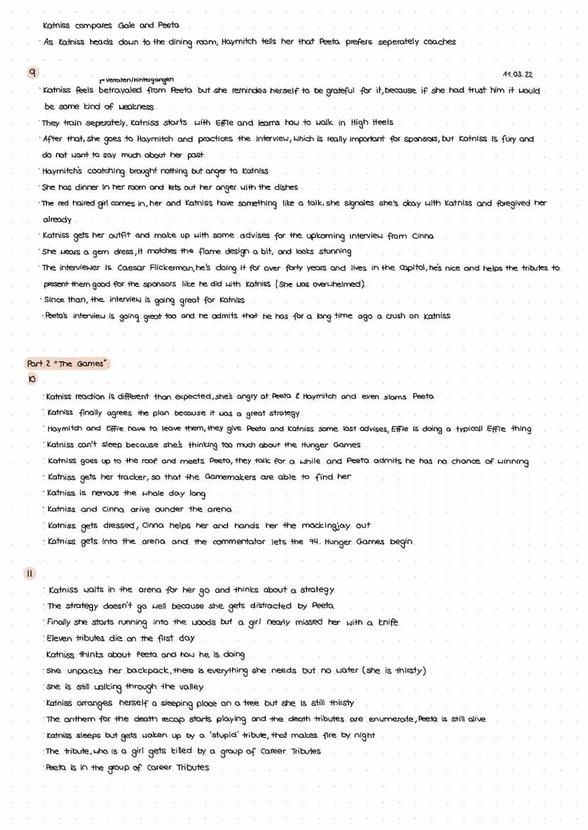 Part 1 "The Tributes"
1
Summary Chapter 1&2
Katniss lives with her sister Prim and her mother in District 12 (her father died in a mine expl
