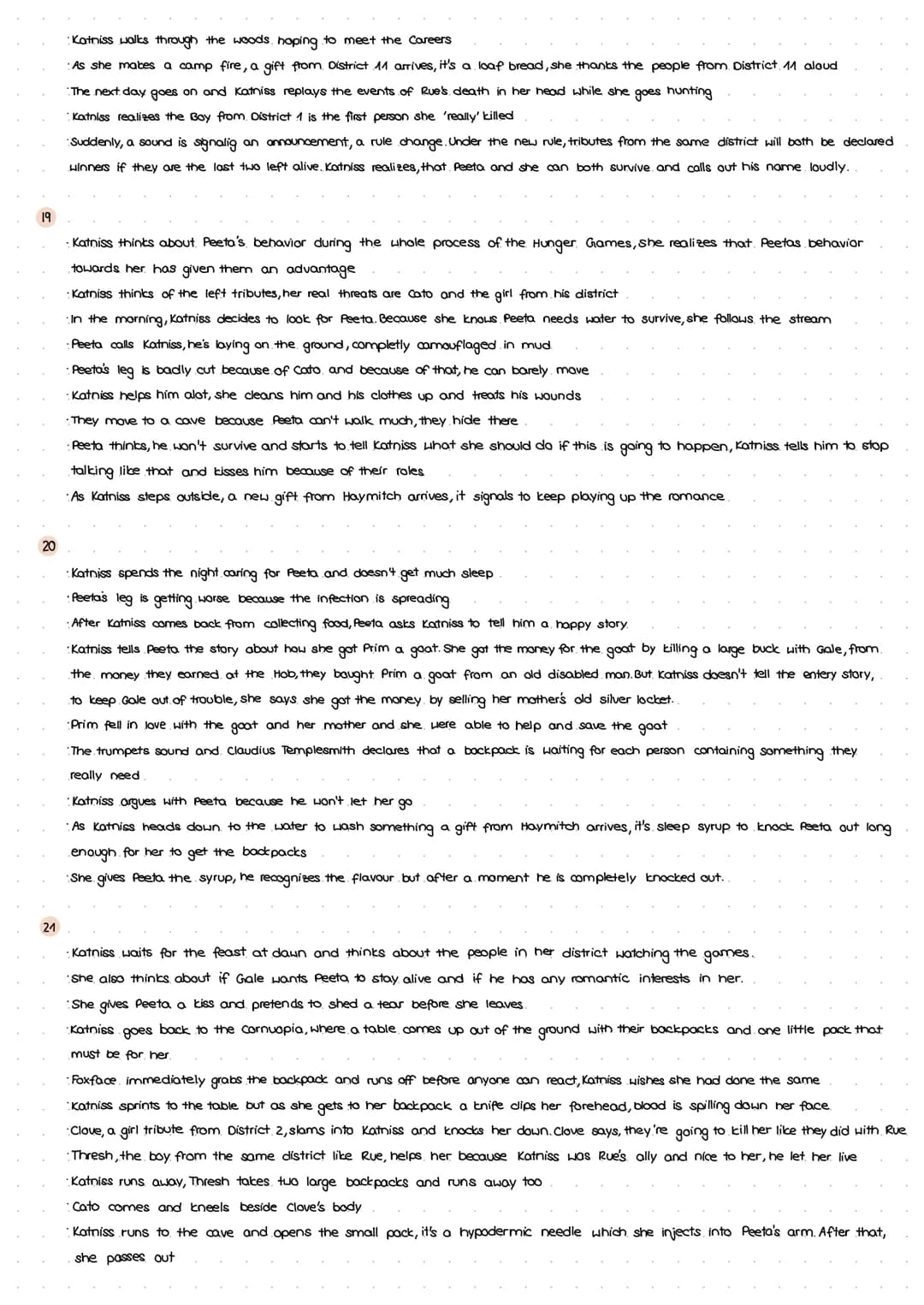 Part 1 "The Tributes"
1
Summary Chapter 1&2
Katniss lives with her sister Prim and her mother in District 12 (her father died in a mine expl