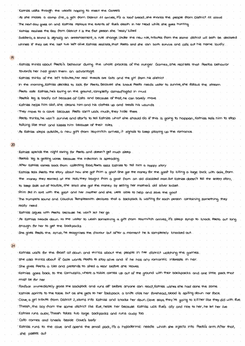 Part 1 "The Tributes"
1
Summary Chapter 1&2
Katniss lives with her sister Prim and her mother in District 12 (her father died in a mine expl