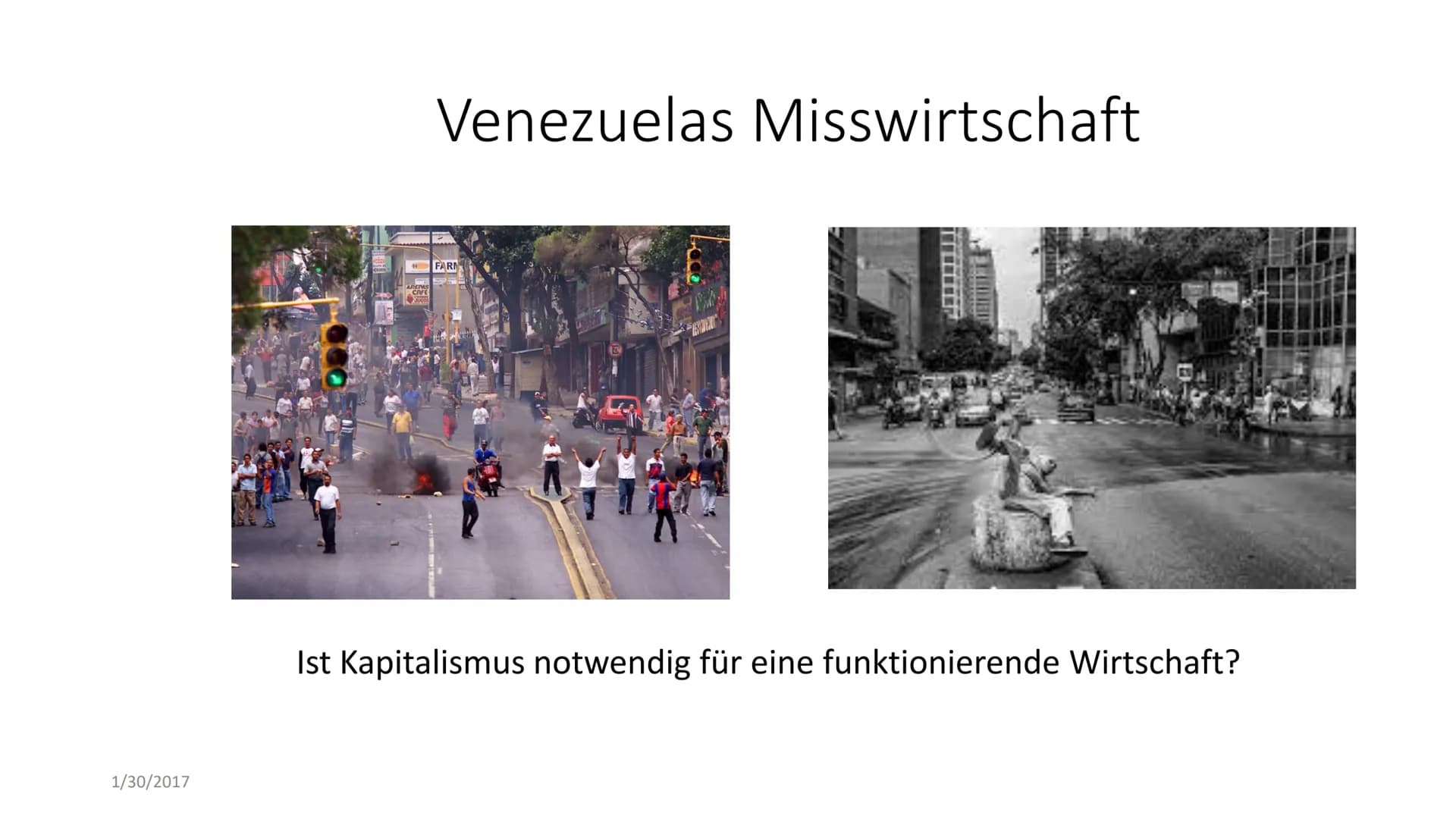 1/30/2017
CAFE
Venezuelas Misswirtschaft
FARM
BOLT
Ist Kapitalismus notwendig für eine funktionierende Wirtschaft? Agenda
1. Sozialismus und