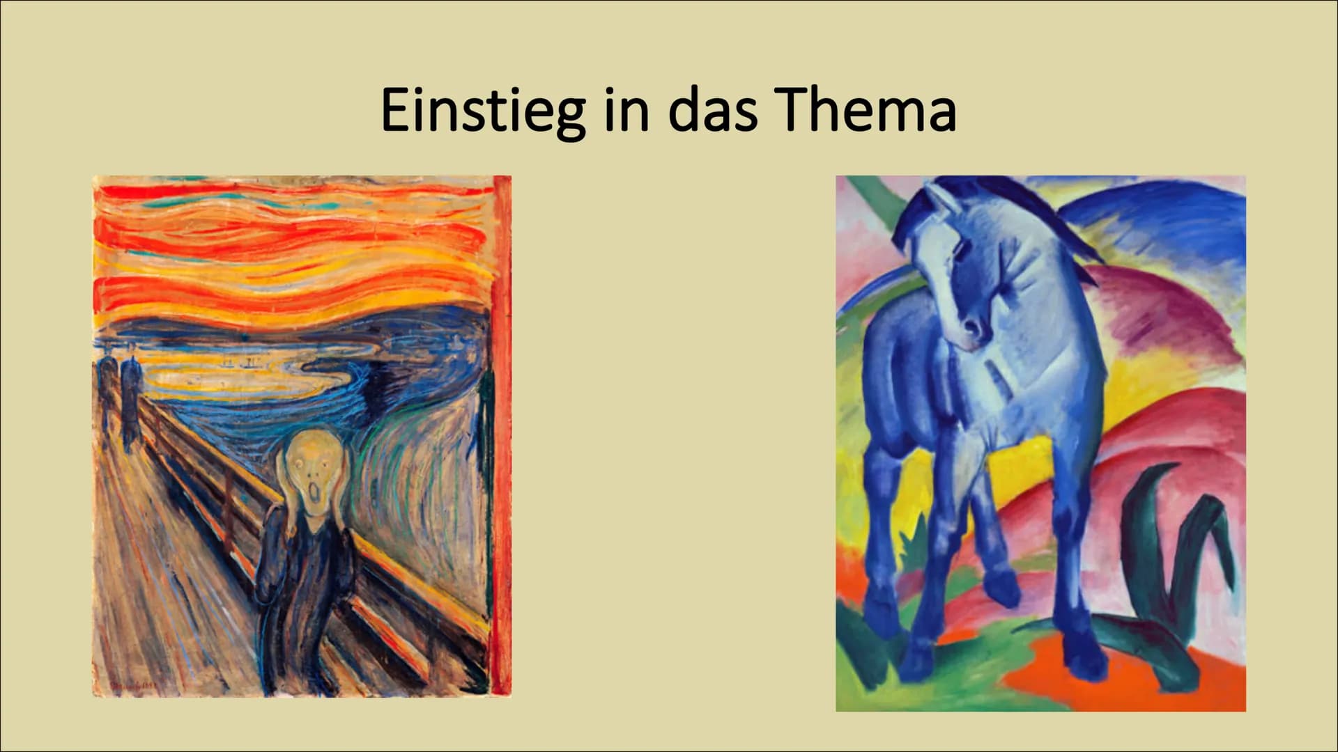 Expressionismus ●
●
●
Einstieg in das Thema
Zeitliche Einordnung
Historischer Kontext
Leitmotive
Ziel
Sprache
Lyrik
Gliederung
Bekannte Auto