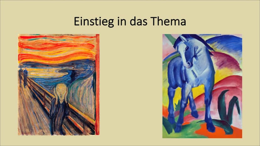 Expressionismus ●
●
●
Einstieg in das Thema
Zeitliche Einordnung
Historischer Kontext
Leitmotive
Ziel
Sprache
Lyrik
Gliederung
Bekannte Auto
