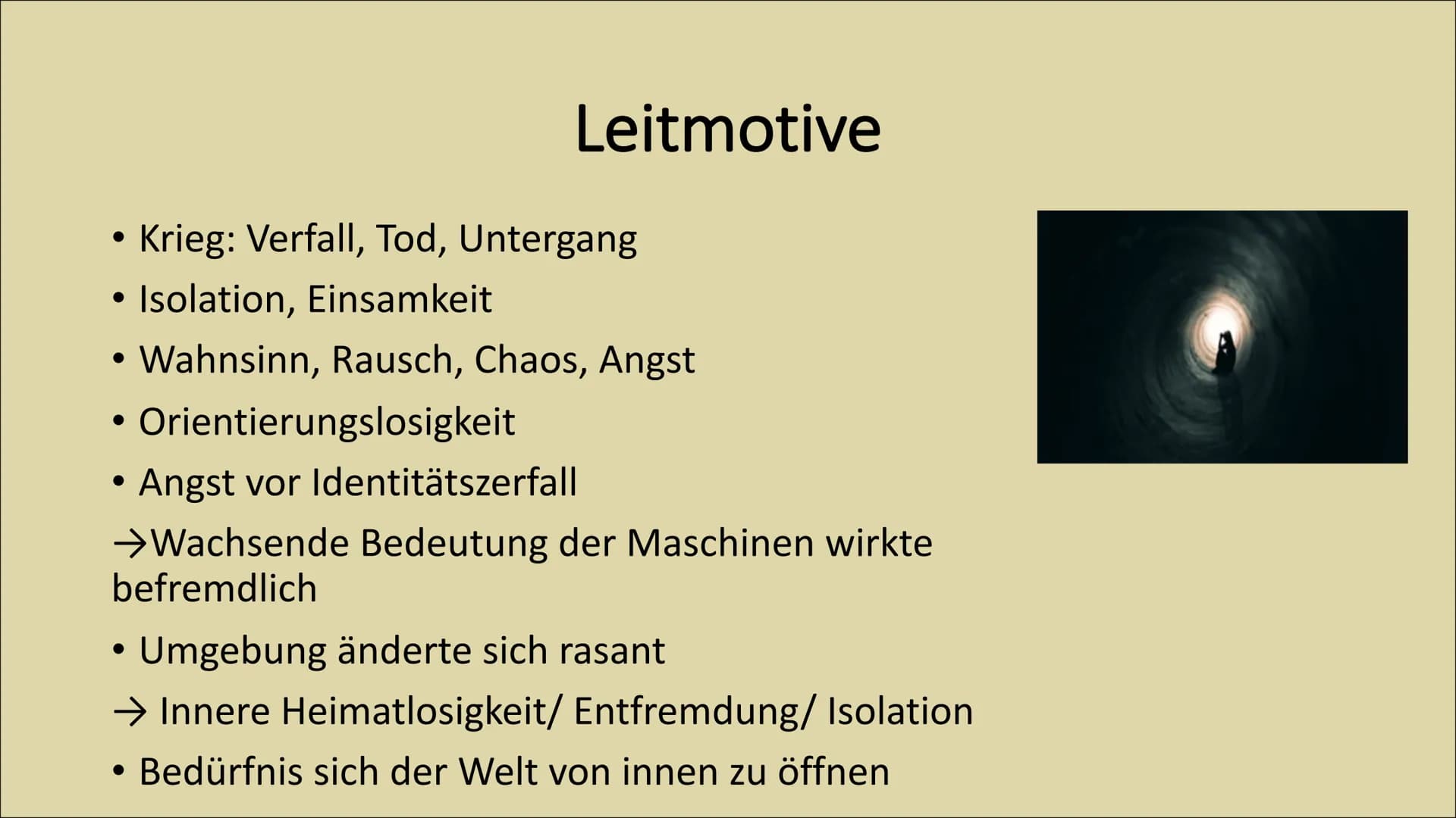 Expressionismus ●
●
●
Einstieg in das Thema
Zeitliche Einordnung
Historischer Kontext
Leitmotive
Ziel
Sprache
Lyrik
Gliederung
Bekannte Auto