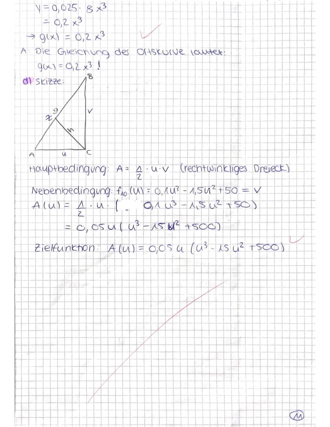 M LK2
hilfsmittelfreier Teil:
LAY
a)
f(x) = ax³ + bx² + cx+d
f'(x) = 3ax² +2bx +C
f"(x)=6ax +2b
€ (014); P (1112); Q (-118)
14 unbekannte = 