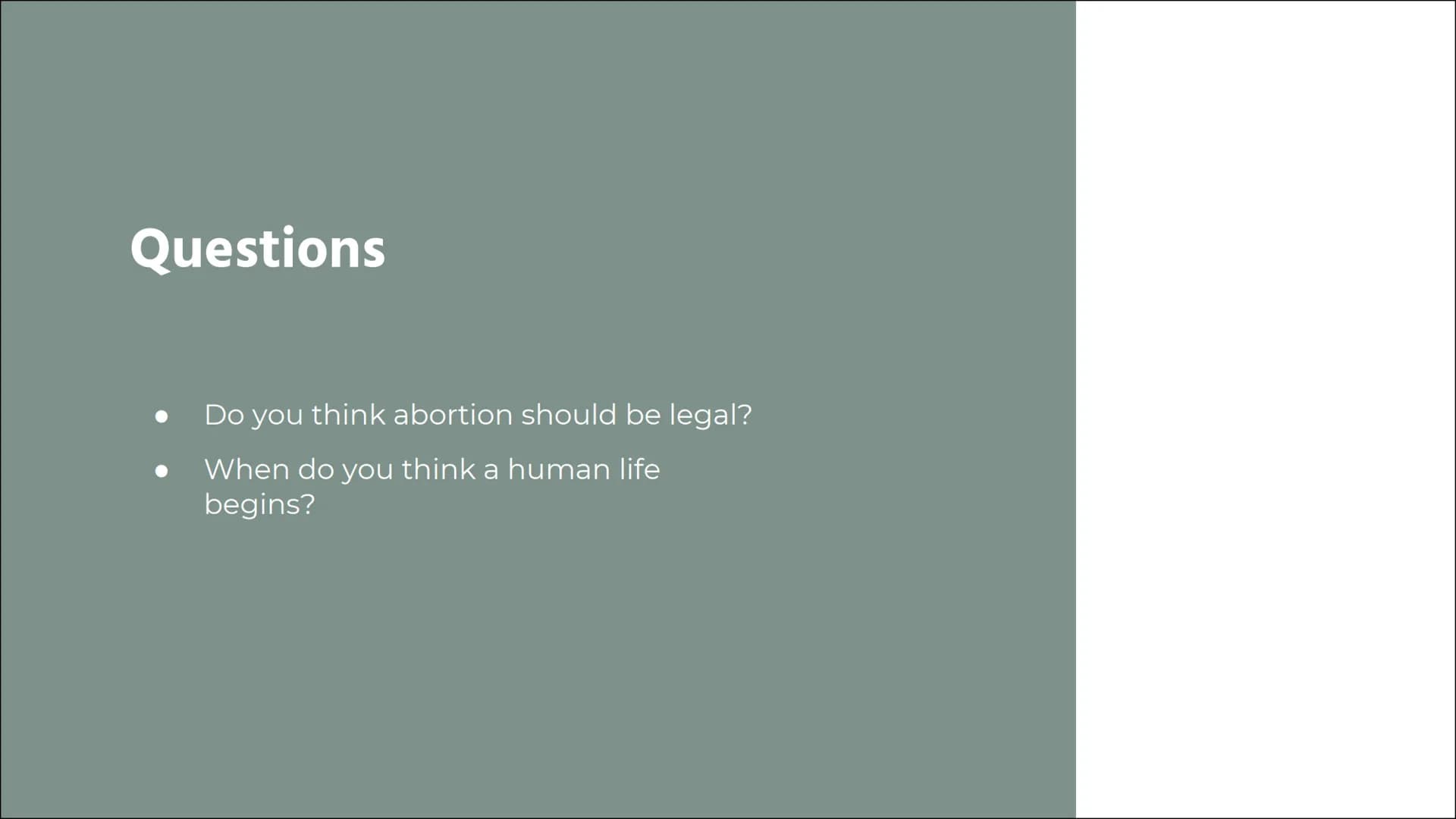 Abortion in
the USA
today
TY LIO
ST
SITESUN
STUDENTSFORLIFE.ORG
Feminist Majority Foundation
KEEP
ABORTI
AM THE
PRO-LIFE SAFE A
STUDENTSFORL