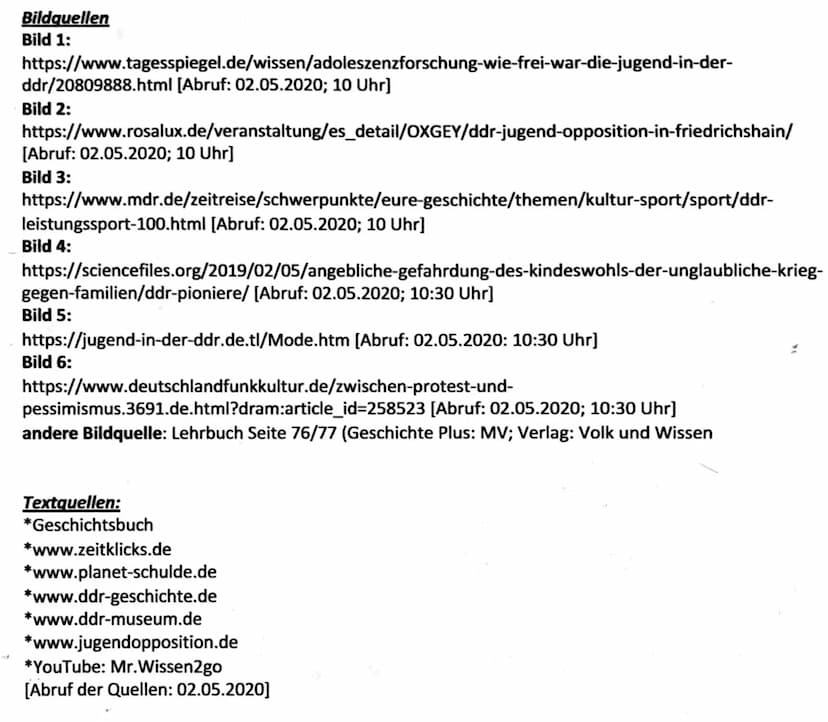 Die Staatliche Jugendpolitik
1949 vor Gründung der DDR übernahm die FDJ die politischen Ziele der SED;
sie erklärten sich als kommunistische