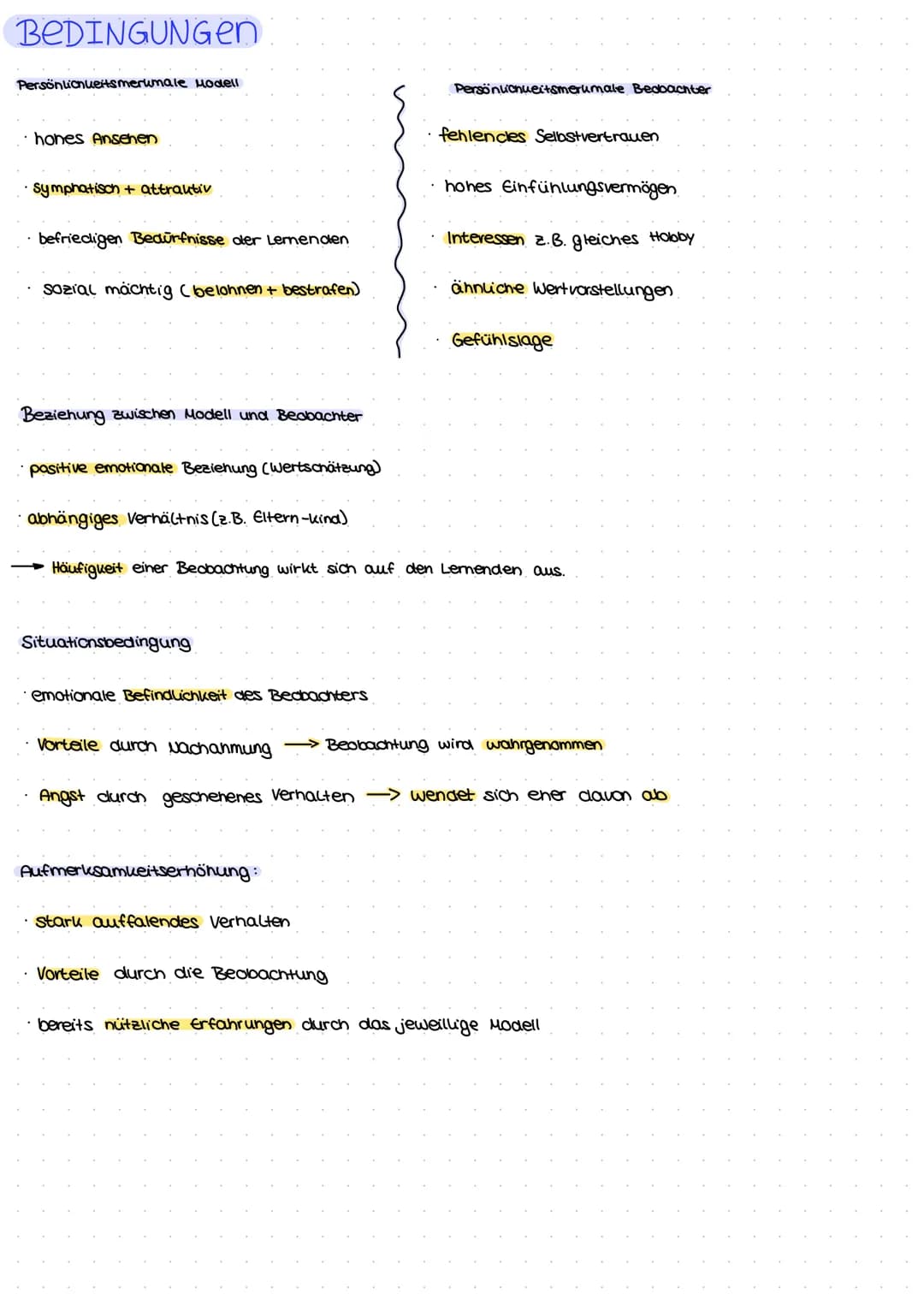 DEFINITION
Lernen am Modell bedeutet den Prozess, in welchem eine Person (=Beobachter) bestimmte Erlebens-
und verhaltensweise übernimmt, di