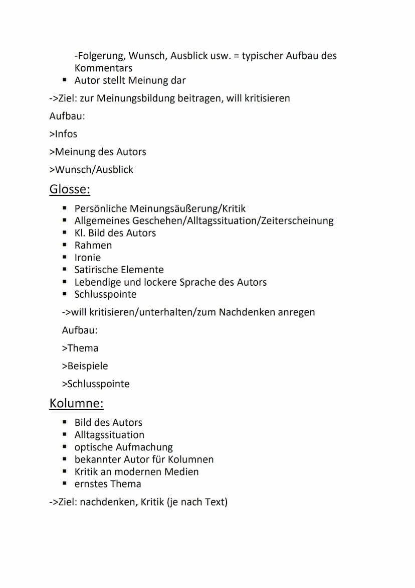 Journalistische Textsorten
Bericht:
Textsorten
▪ Informative Überschrift
▪ Einfache Aufmachung
▪ Vorspann (Lead)
Typische Abfolge: Hauptinfo