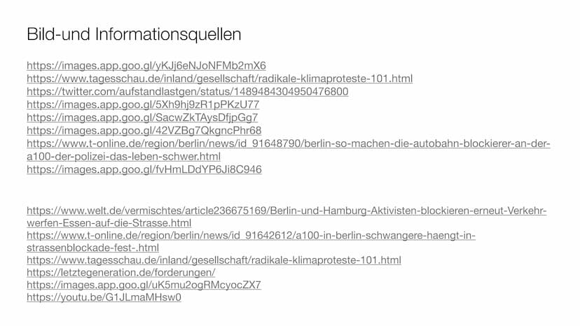 ,,Essen retten Leben retten"
Eine Umweltaktion mit umstrittenen Methoden
LETZ
ERAT
STAND Gliederung
1. Die Aktivistengruppe „Letzte Generati