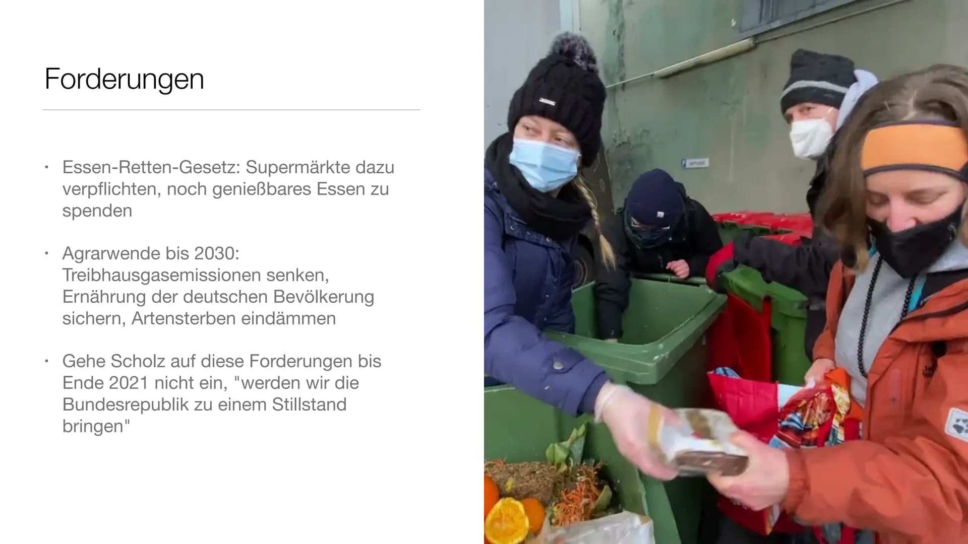 ,,Essen retten Leben retten"
Eine Umweltaktion mit umstrittenen Methoden
LETZ
ERAT
STAND Gliederung
1. Die Aktivistengruppe „Letzte Generati