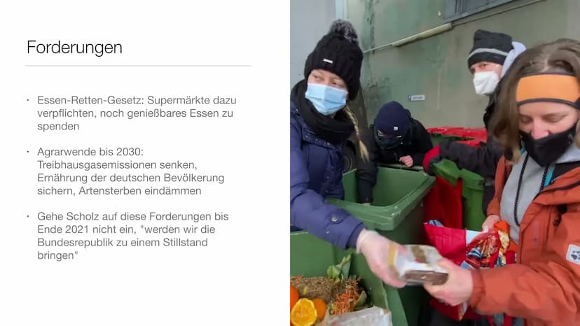 ,,Essen retten Leben retten"
Eine Umweltaktion mit umstrittenen Methoden
LETZ
ERAT
STAND Gliederung
1. Die Aktivistengruppe „Letzte Generati