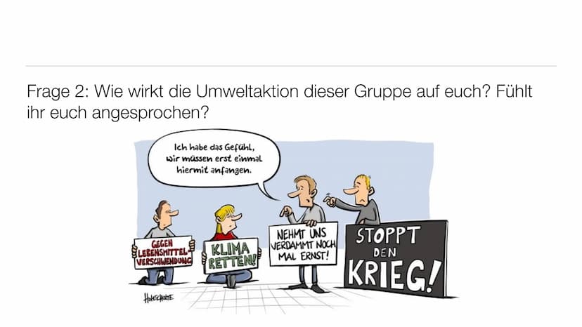 ,,Essen retten Leben retten"
Eine Umweltaktion mit umstrittenen Methoden
LETZ
ERAT
STAND Gliederung
1. Die Aktivistengruppe „Letzte Generati