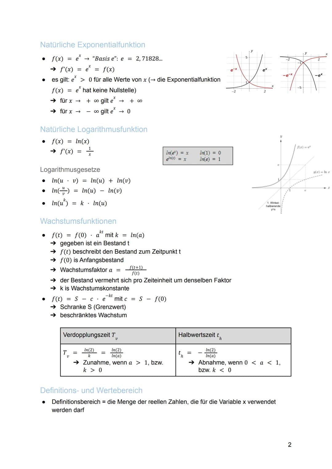 
<h2 id="analysis">Analysis</h2>
<h3 id="funktionen">Funktionen</h3>
<p>Die ganzrationalen Funktionen n-1 + a₁x¹ + ax; neN heißen auch Polyn