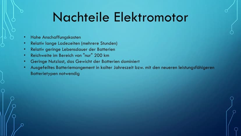 VERBRENNUNGSMOTOR (DIESEL) UND
ELEKTROMOTOR Inhaltsangabe
Wo ist physikalisch der Unterschied zwischen Verbrennungsmotoren
und Elektromotore