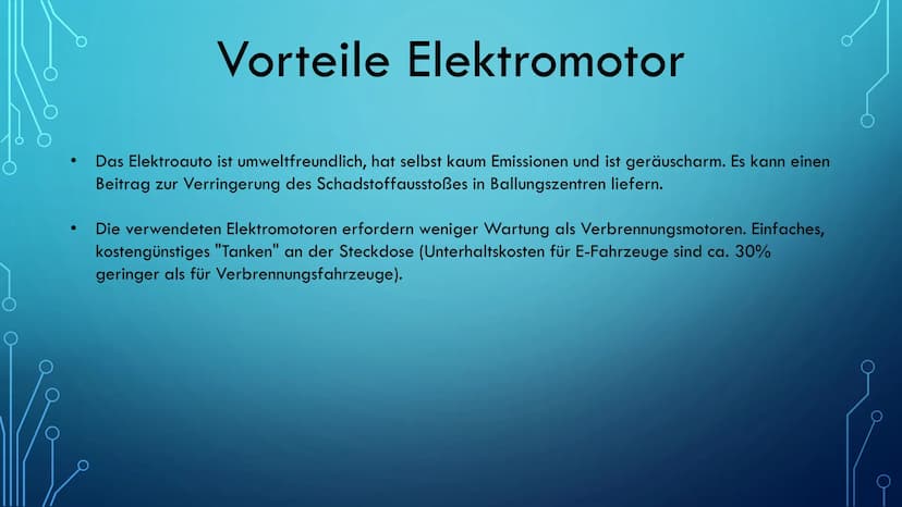 VERBRENNUNGSMOTOR (DIESEL) UND
ELEKTROMOTOR Inhaltsangabe
Wo ist physikalisch der Unterschied zwischen Verbrennungsmotoren
und Elektromotore