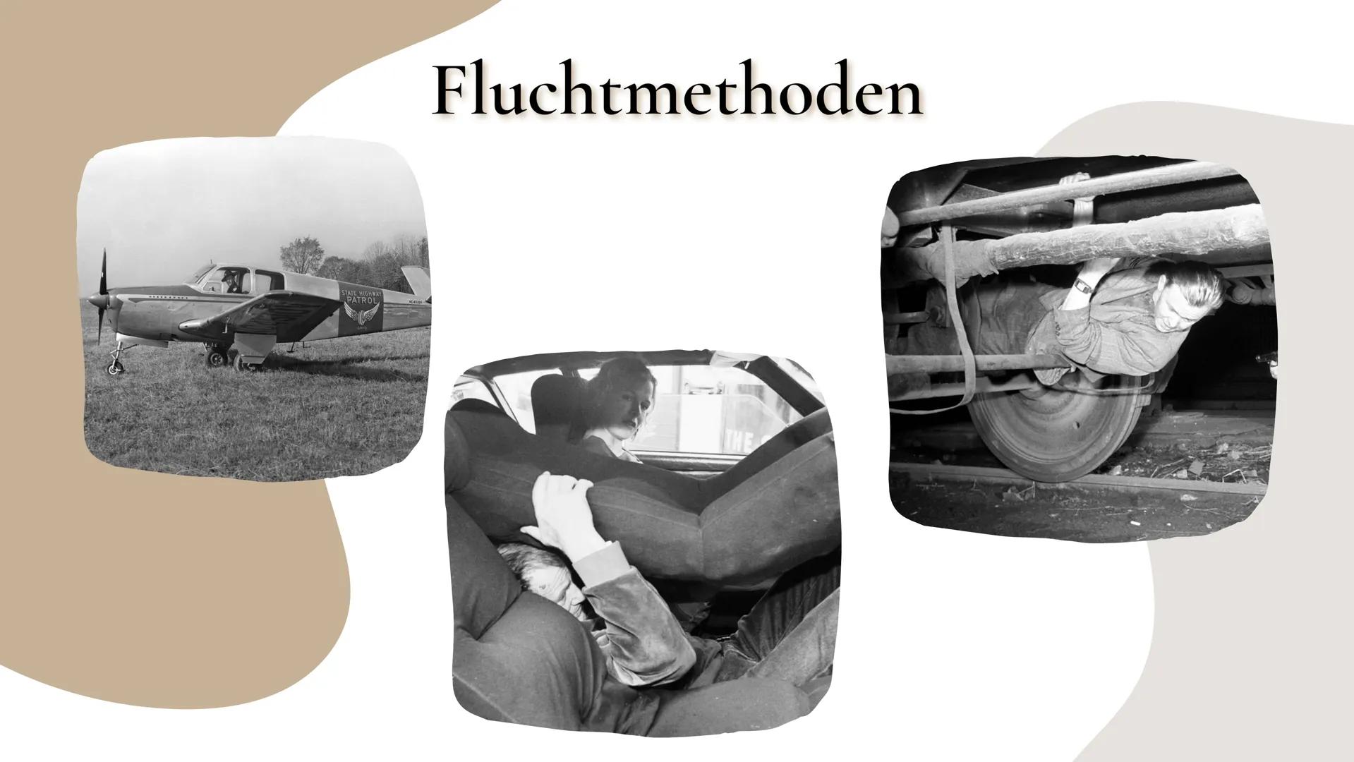 DDR
Fluchtversuche # Inhalt

04 Bekannte Fluchtbeispiele

05 Folgen der Flucht

ΟΙ Allgemeines

06 Mauermuseum

Informationen
02 zur Flucht
