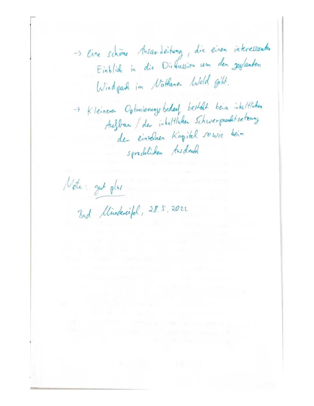 um
"Energiegewinnung durch Windkraft in Deutschland -
Ausbau um jeden Preis?"
Schriftliche Facharbeit im Fach Geographie LK.
08. April 2022
