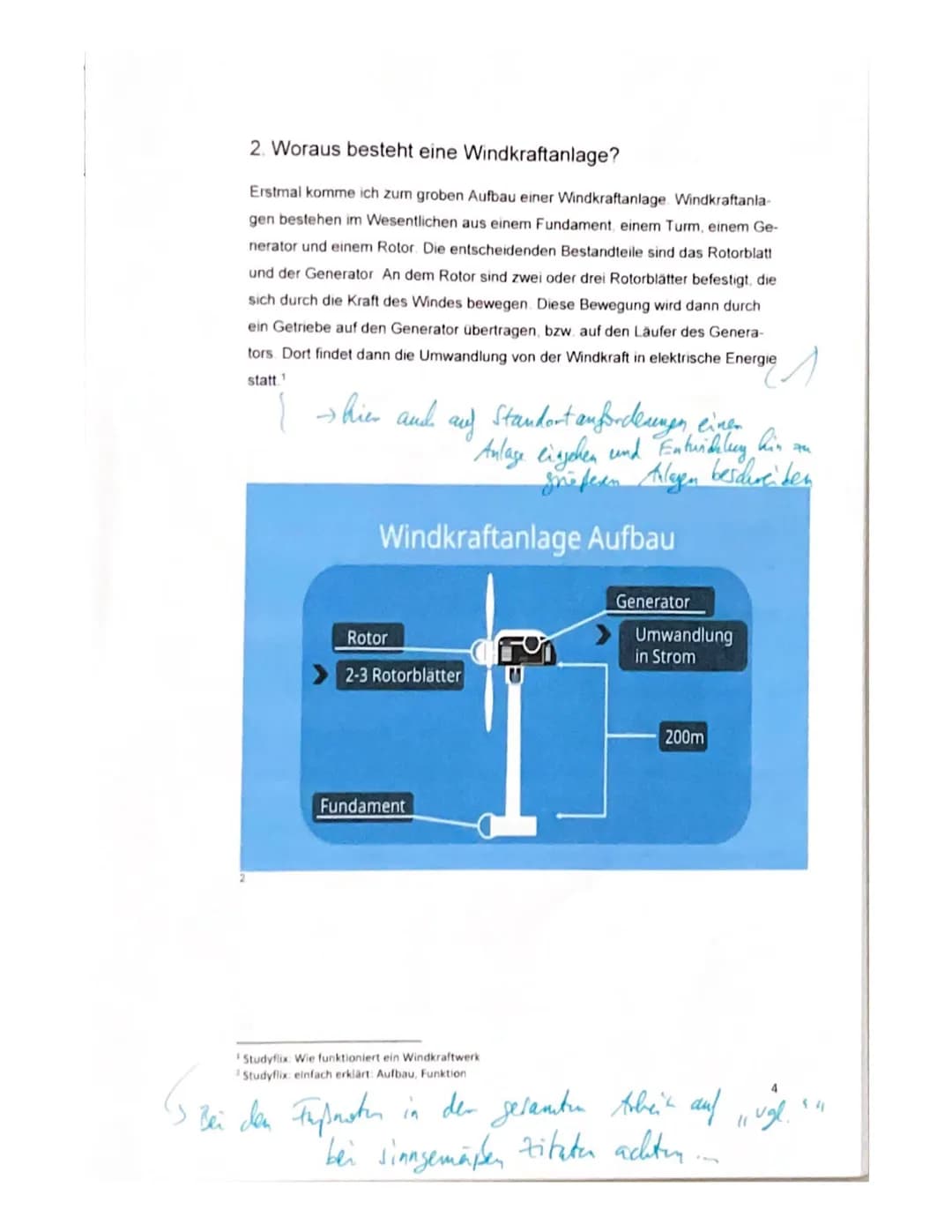 um
"Energiegewinnung durch Windkraft in Deutschland -
Ausbau um jeden Preis?"
Schriftliche Facharbeit im Fach Geographie LK.
08. April 2022
