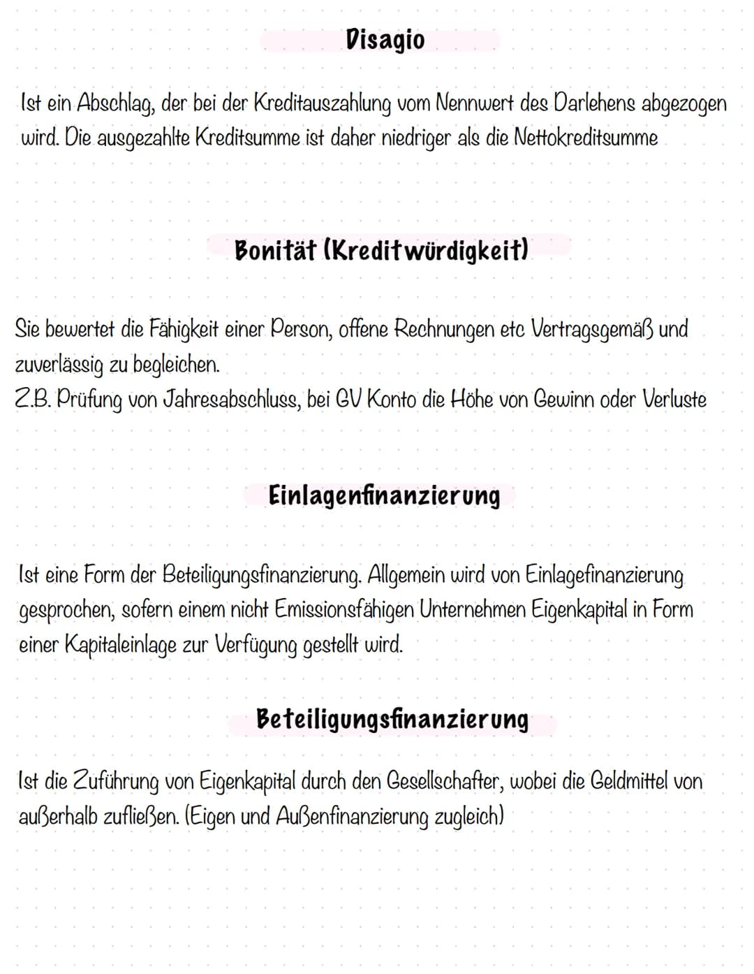 Innenfinanzierung
Die Innenfinanzierung beansprucht im Gegensatz zur Außenfinanzierung
keine externen Kapitalgeber. Um Investitionen zu täti
