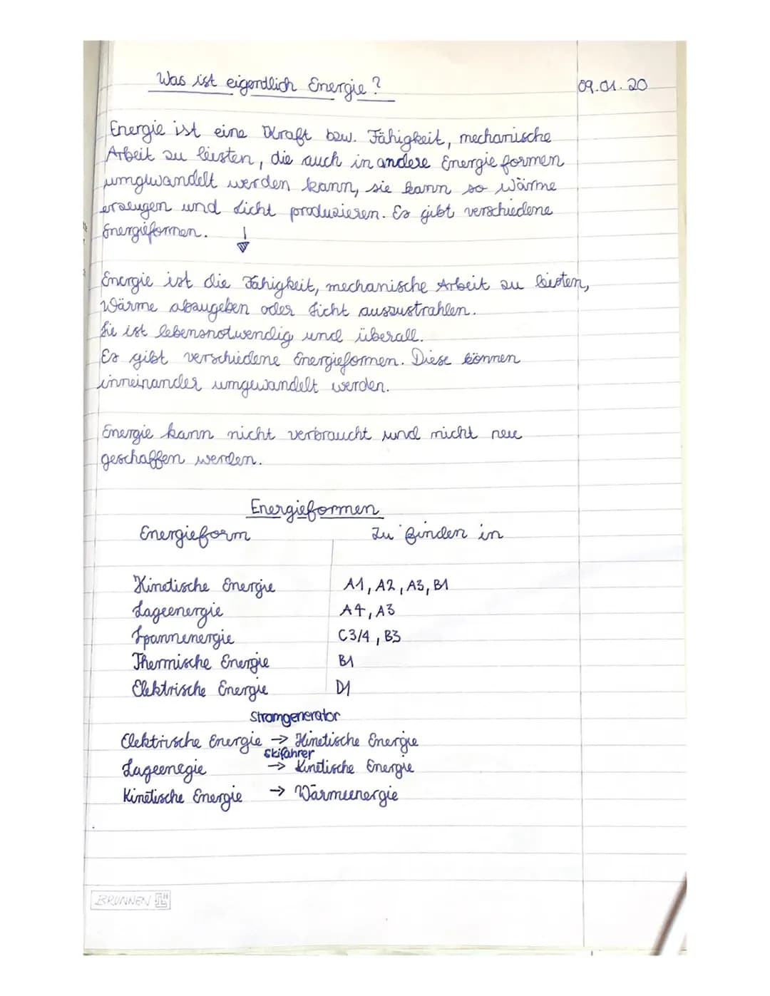 ENERGIE
Kernenergie
"O
Thermische Energie
Chemische Energie
Alam/Molekül
Bindungen Innere Energie
Strahlungsenergie
Licht, Rönigen, Radiowel