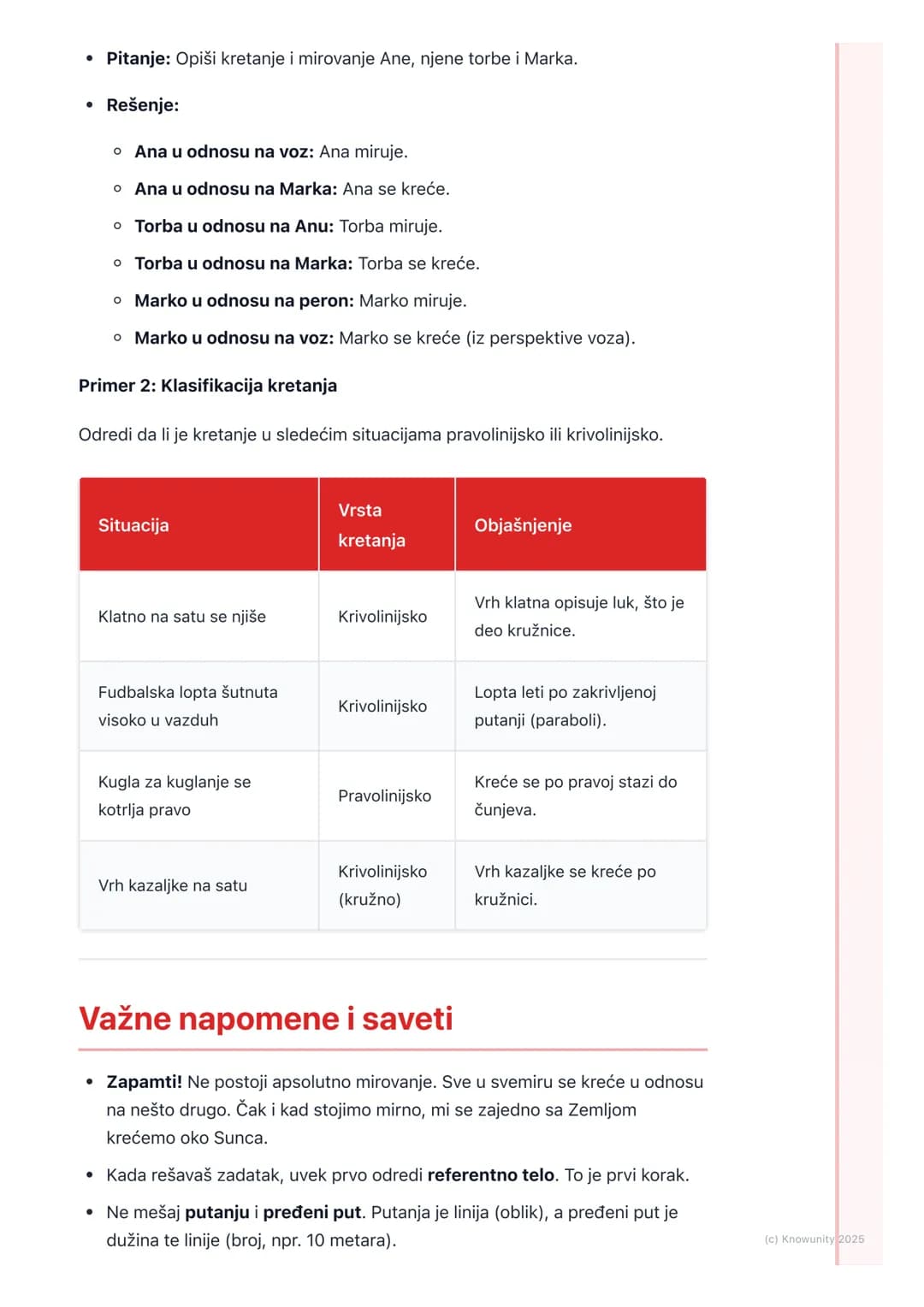 # Šta je kretanje?

Uvod u kretanje

Kretanje je svuda oko nas. Automobili se kreću ulicama, mi hodamo, lišće pada
sa drveća, a čak i planet