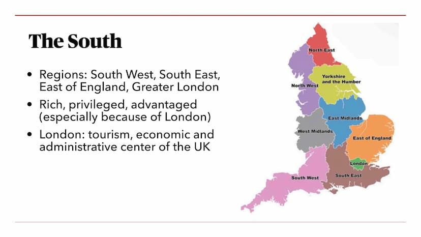 ERIK, MARIE, EMIR, JULIA
The North-South divide and
The devolution of Scotland Contents I. - The North-South divide
1. Existence
2. The Midl