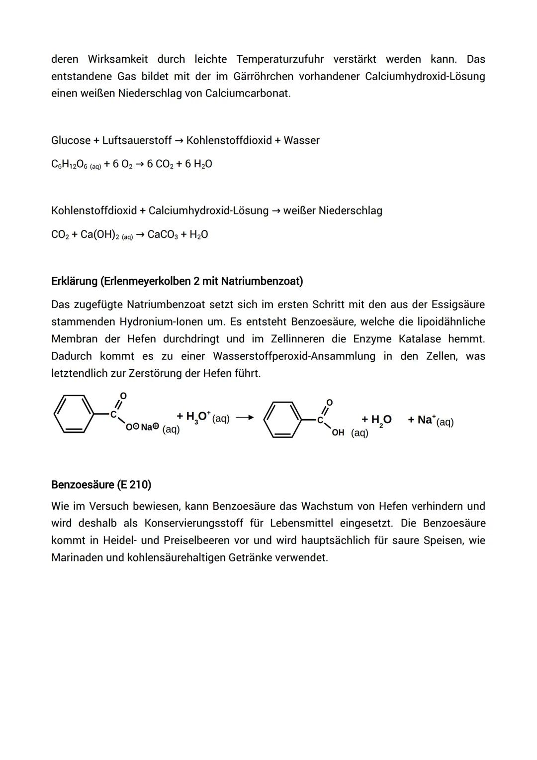 Antimikrobielle Wirkung von
Konservierungsstoffen
2 Erlenmeyerkolben (100 ml), 2 passende durchbohrte Gummistopfen, 2 Gärrährchen,
Magnetrüh