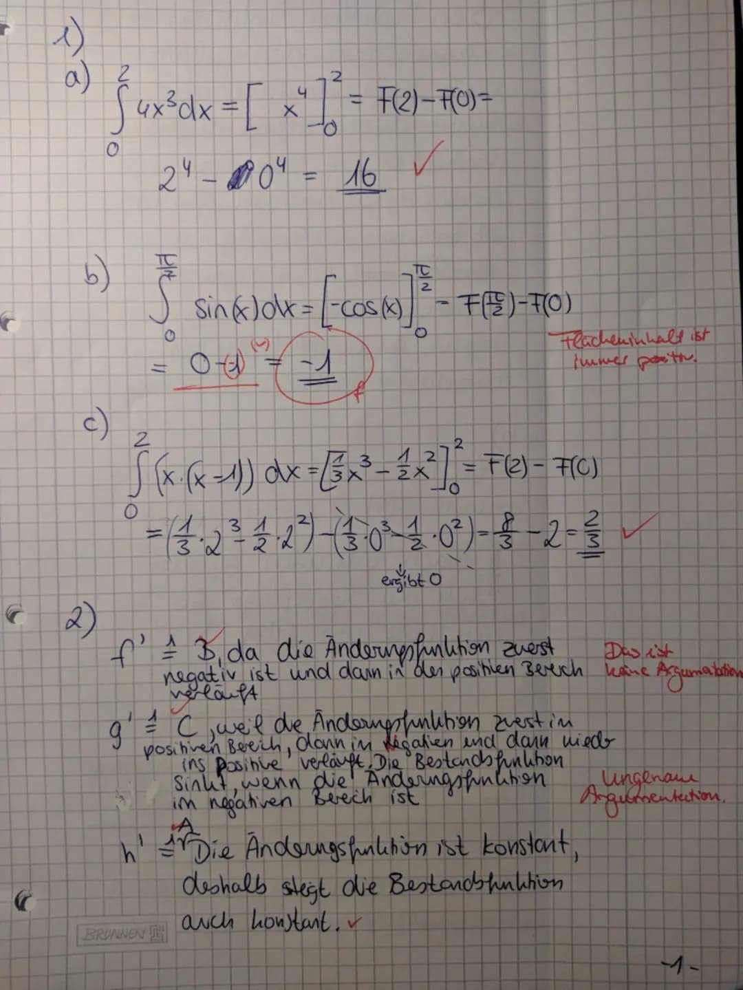Integralrechnung Aufgaben mit Lösung Klasse 12 PDF - Einfach & Schwer