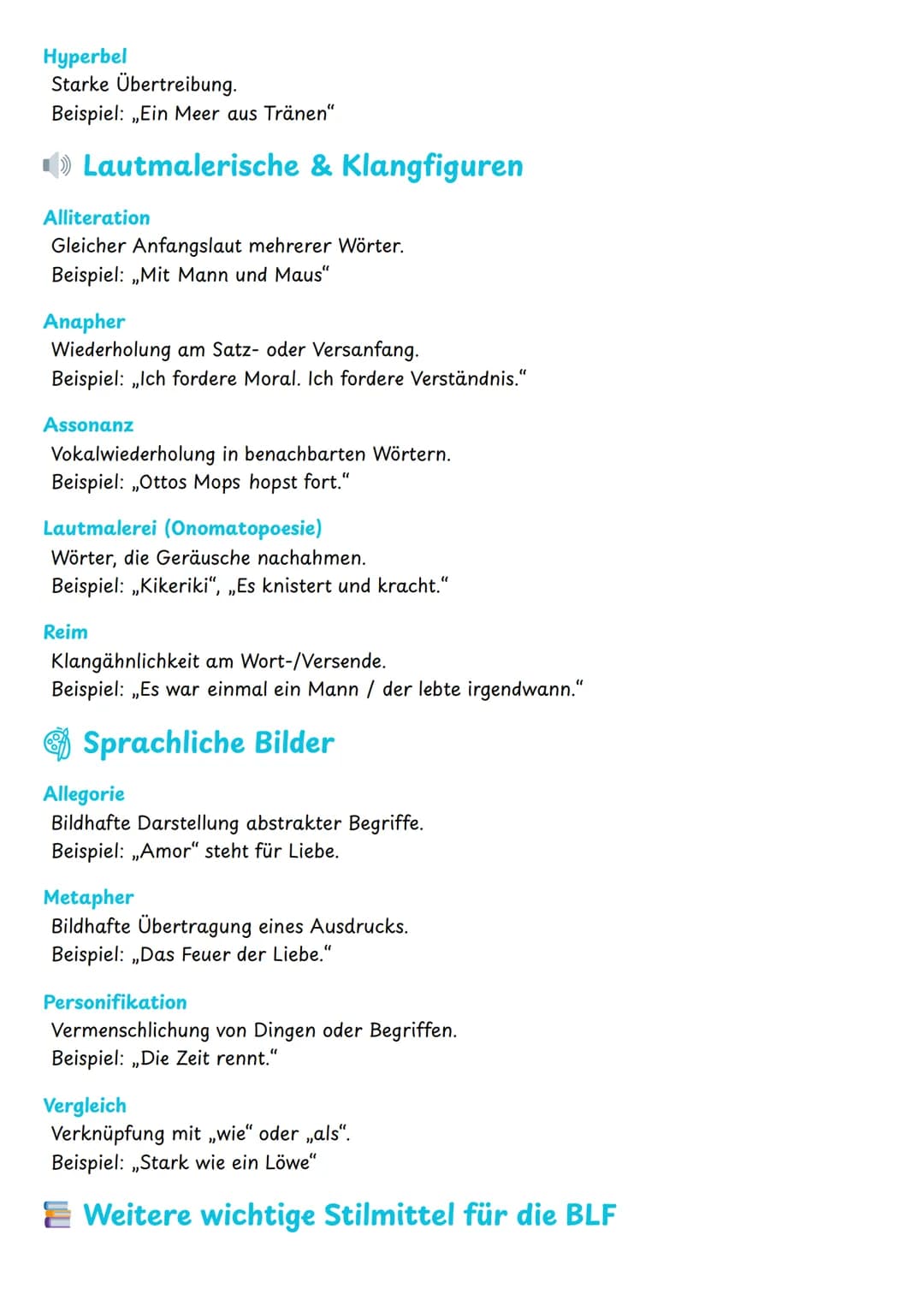--- OCR Start ---
Schluss
Deutung/Interpretation zusammenfassen
Eigene Meinung / Bezug zur Gegenwart möglich
Wichtige Analyse-Punkte:
Wer sp
