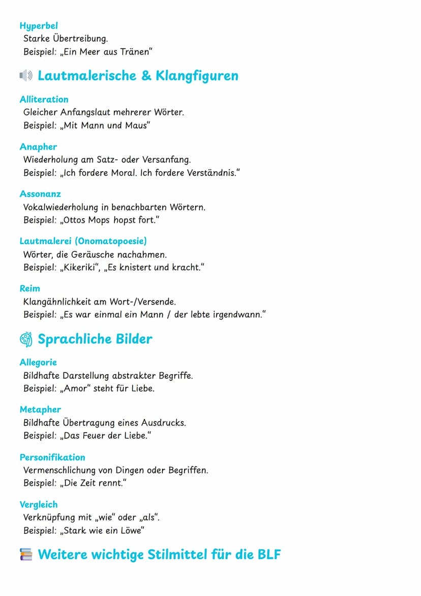 --- OCR Start ---
Schluss
Deutung/Interpretation zusammenfassen
Eigene Meinung / Bezug zur Gegenwart möglich
Wichtige Analyse-Punkte:
Wer sp