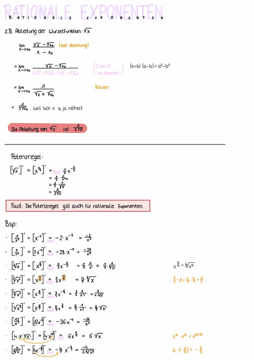 MERKE
Vielfachheit von Nullstellen
Wenn man von einer GRF n-ten Grades den Faktor (x-x₁) abspalten kann, dann ist xo k-fache Nullstelle.
Bed