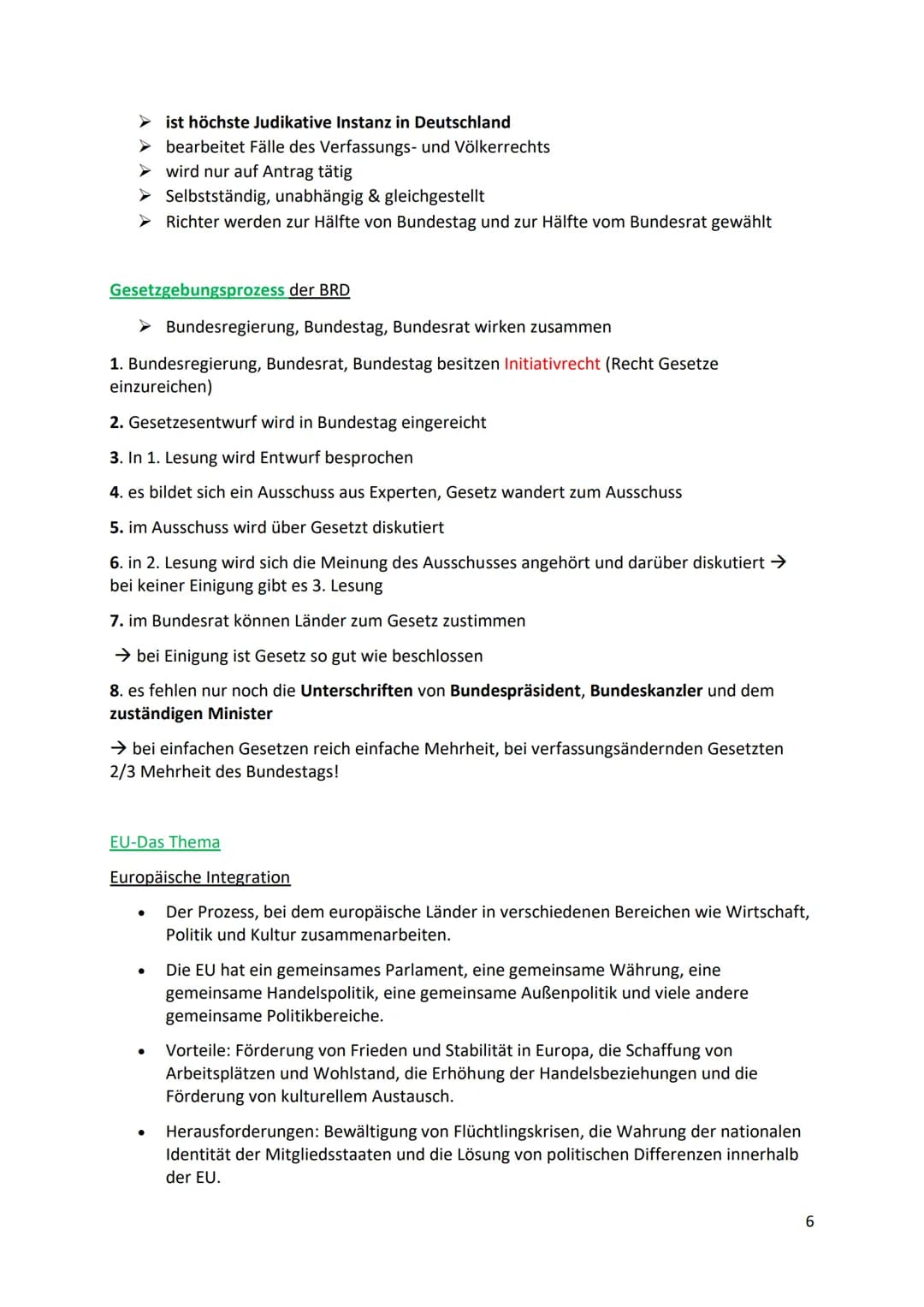 Q1.1 Verfassung und Verfassungswirklichkeit: Rechtsstaatlichkeit und
Verfassungskonflikte
Verfassungswirklichkeit nicht alle Normen sind bzw