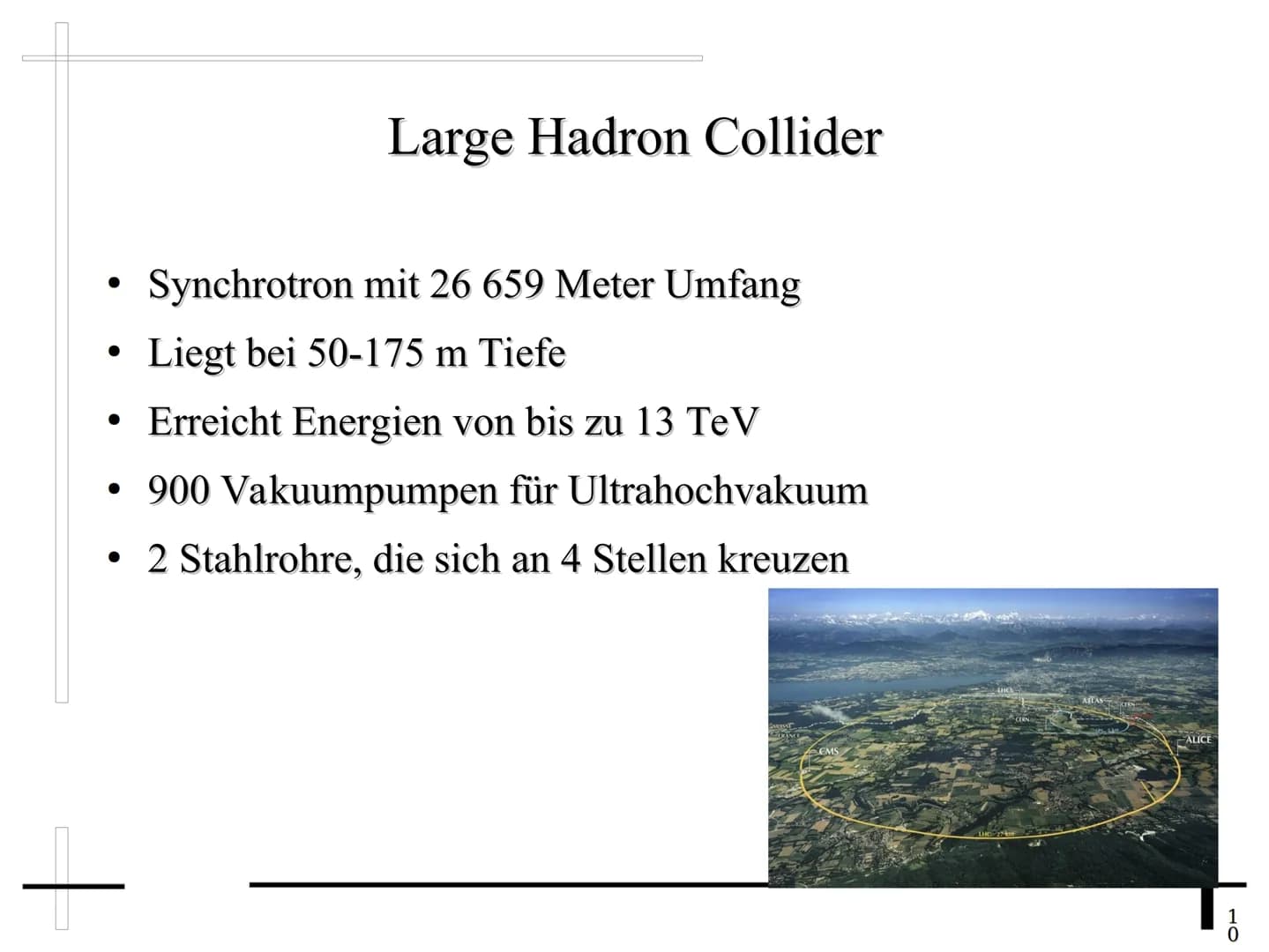 Teilchenbeschleuniger
1 1.Allgemeines
1.1 Geschichte
1.2 Grundlegendes
2.Beschleuniger
2.1 Linearbeschleuniger
2.2 Zyklotron
2.3 Synchrotron