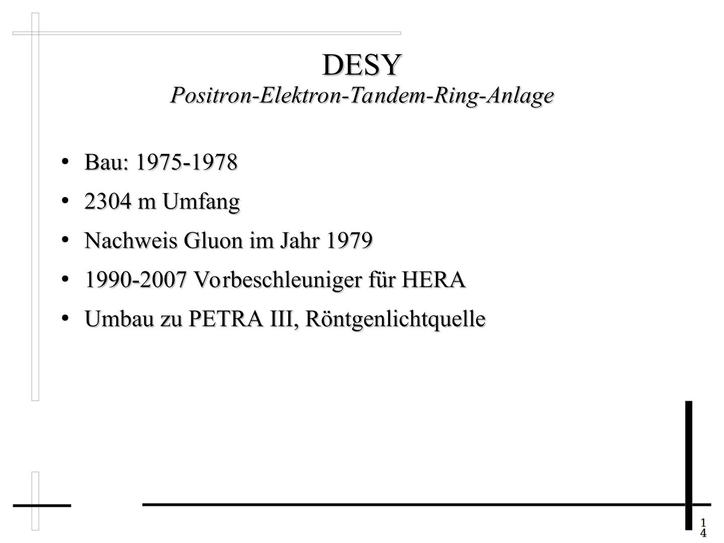 Teilchenbeschleuniger
1 1.Allgemeines
1.1 Geschichte
1.2 Grundlegendes
2.Beschleuniger
2.1 Linearbeschleuniger
2.2 Zyklotron
2.3 Synchrotron