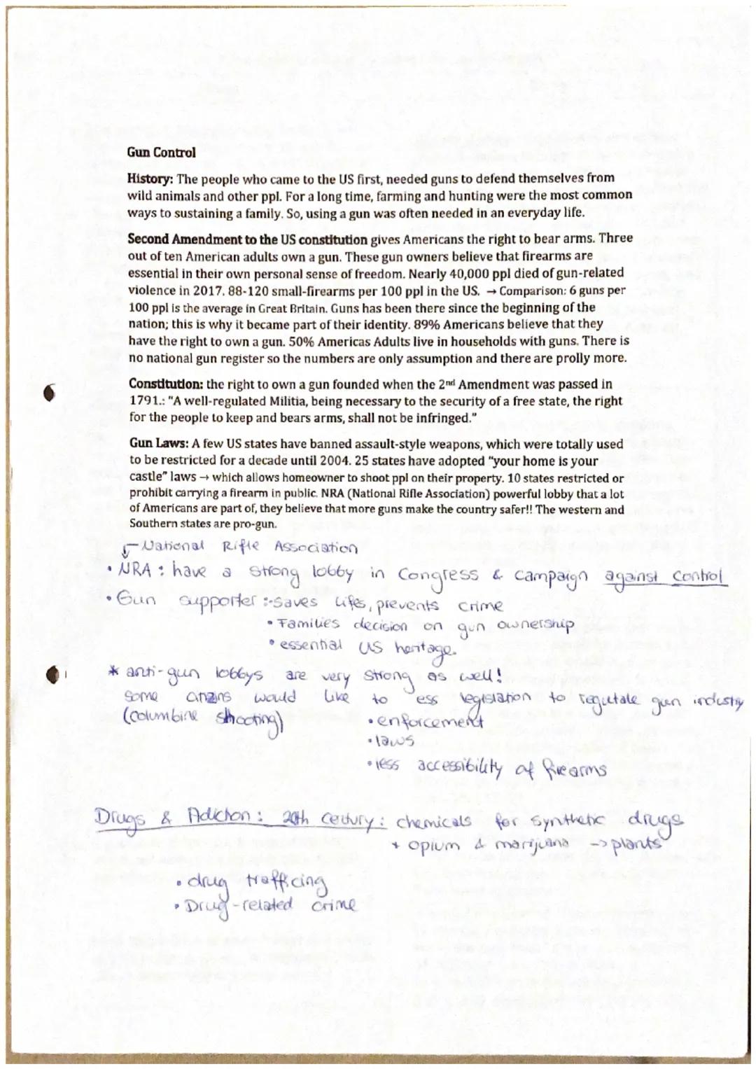 ## Gun Control

(

Θ

•Bill of Right: it's the right of
people to have weapons.

constitutional right

•no owner is going to give
ils gun

•